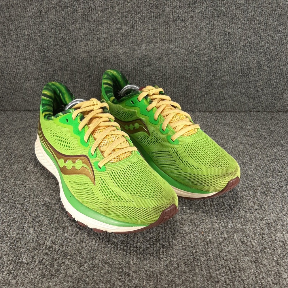Saucony Ride 14 Green‎ Bean Casserole S10650-17 8.5 Slime Green Womens Running